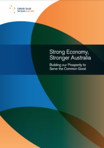 Front cover of report, Stronger Economy Stronger Australia