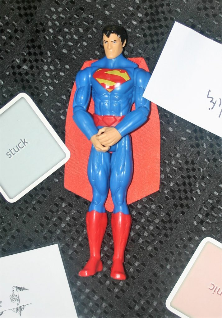 Superman toy on ground