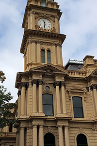 Front facade of Bendigo Town Hall