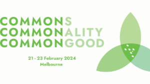 Conference title of Commons Commonality Common Good